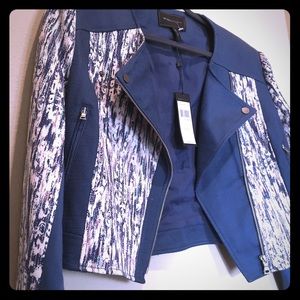 NWT BCBG CODY PATTERNED JACKET SIZE L